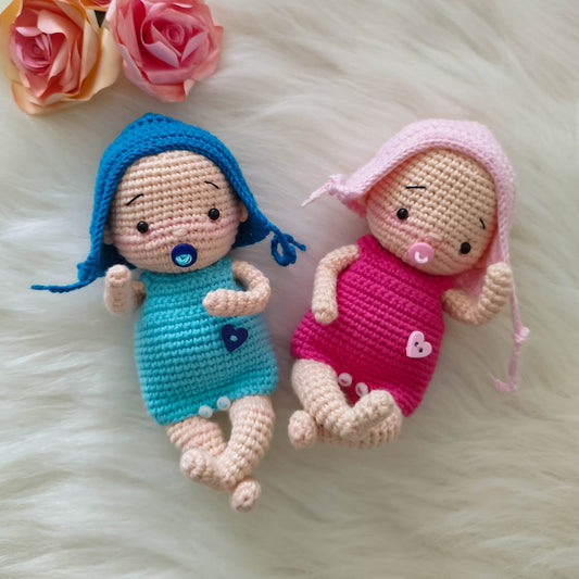 Crochet Baby Doll, Baby Boy Doll, Baby Girl Doll, Handmade Baby Doll