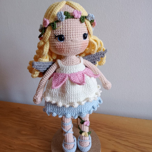 Amigurumi Doll Fairy Girl, Knitted Doll, Knitted Dolls, Handmade Doll, Beautiful Doll