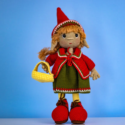 Crochet Doll Elf Girl, Amigurumi Doll, Handmade Elf Doll