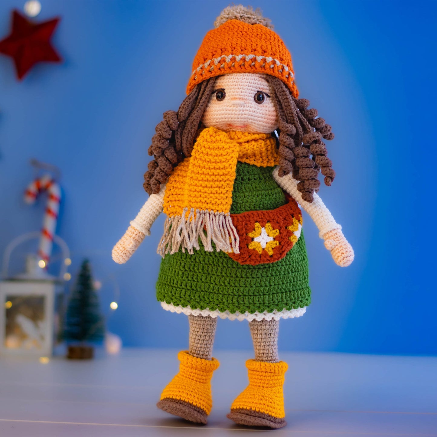 Amigurumi Doll Isabella, Crochet Doll, Daughter Gift, Knitted Dolls