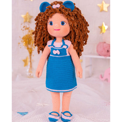 Crochet American Girl Doll, Amigurumi Cute Curly Hair Mickey Mouse Aers Headband