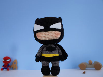 Batman Amigurumi Super Heroes, Batman Crochet toy, Handmade Doll, Knitted doll