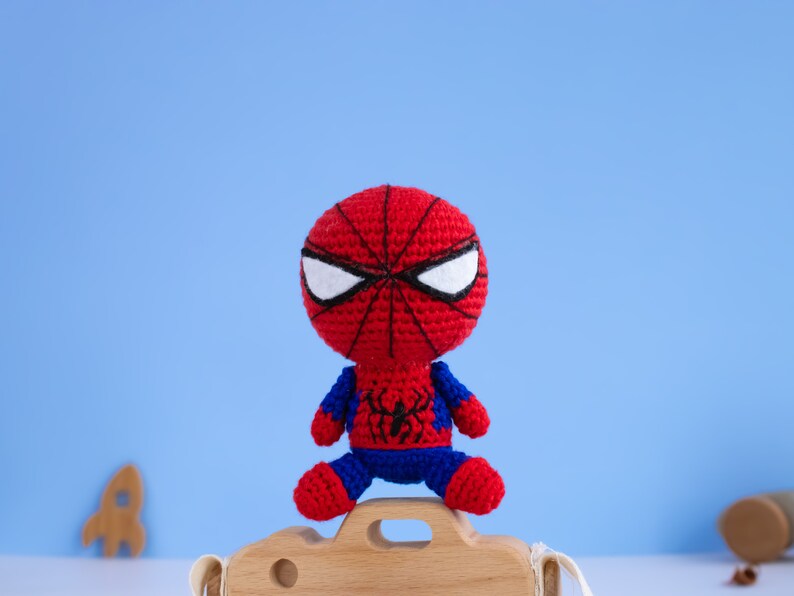 Amigurumi super heroes, Crochet toy, Spiderman Crochet Handmade Doll, Knitted doll, Spidy