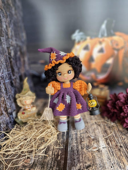 Halloween Witch Doll, Halloween Crochet, Witch Doll, Witch Toy, Halloween Doll, Halloween Decor Indoor, Halloween Plush, Halloween Gifts