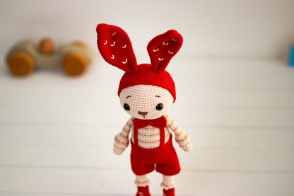 Crochet Bunny, Amigurumi Bunny Doll, Stuffed Bunny