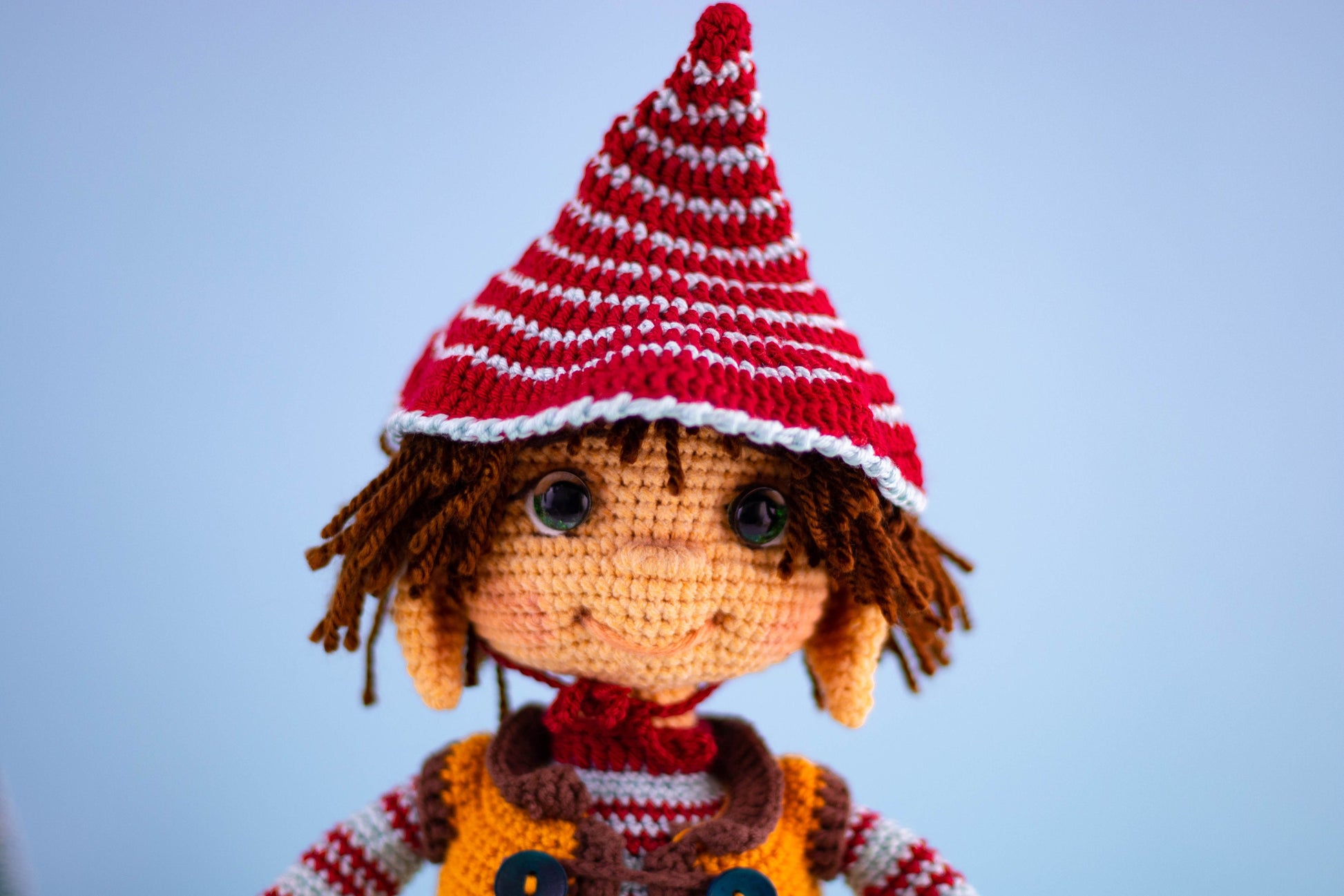 Elf Crochet Boy Doll, Stuffed Elf, Christmas Elf Dolls, Elf Buddy, Elf Toy, Amigurumi Elf, Christmas Doll, Crochet Boy Doll, Grandson Gift