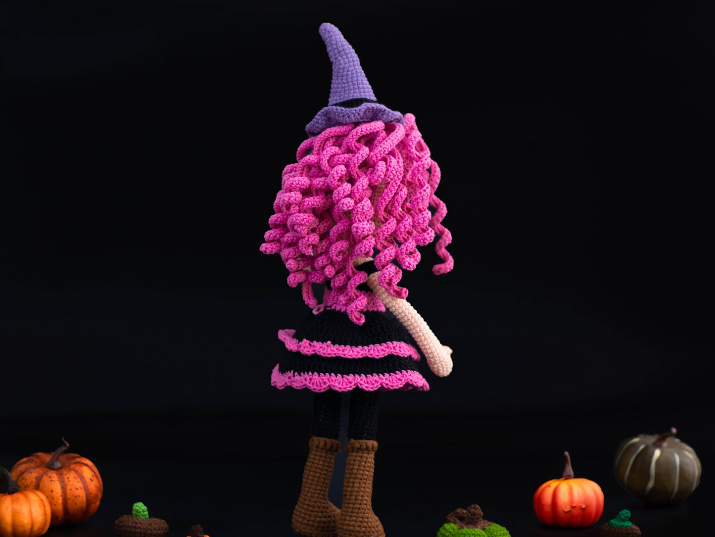 Sweet Witch Girl Doll in Halloween Costume
