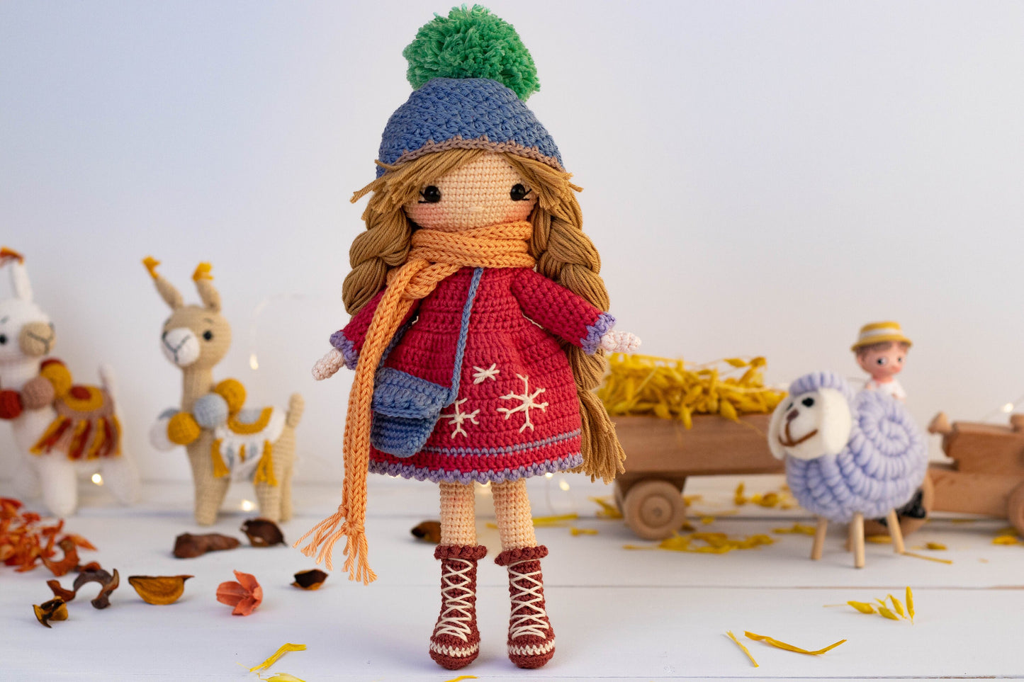 Crochet Doll, Winter Doll, Amigurumi Doll For Sale, Knit Doll, Handmade Doll Finished, Homemade Doll, Hand Made Doll, Hand Knit Doll, Gift