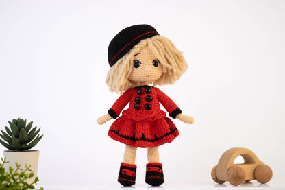 Crochet Doll, Cute Daisy, Amigurumi Doll Finished, Knit Doll