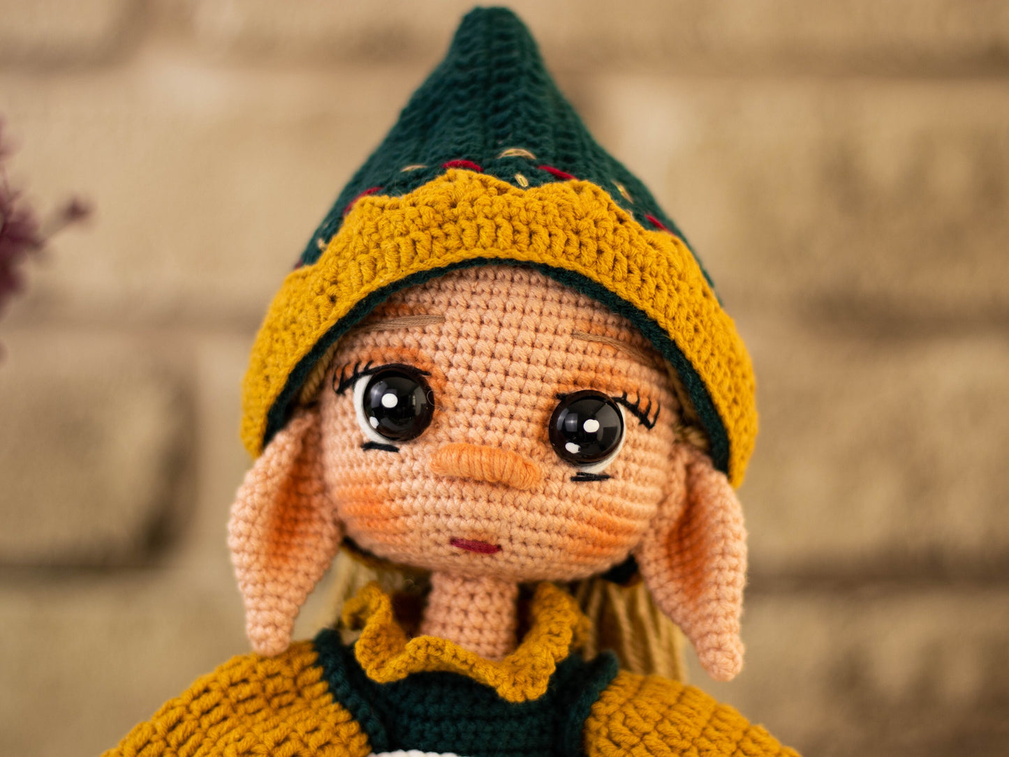 Handmade Elf Dolls for Girls, Crochet Elf Girl, Amigurumi Elf Doll