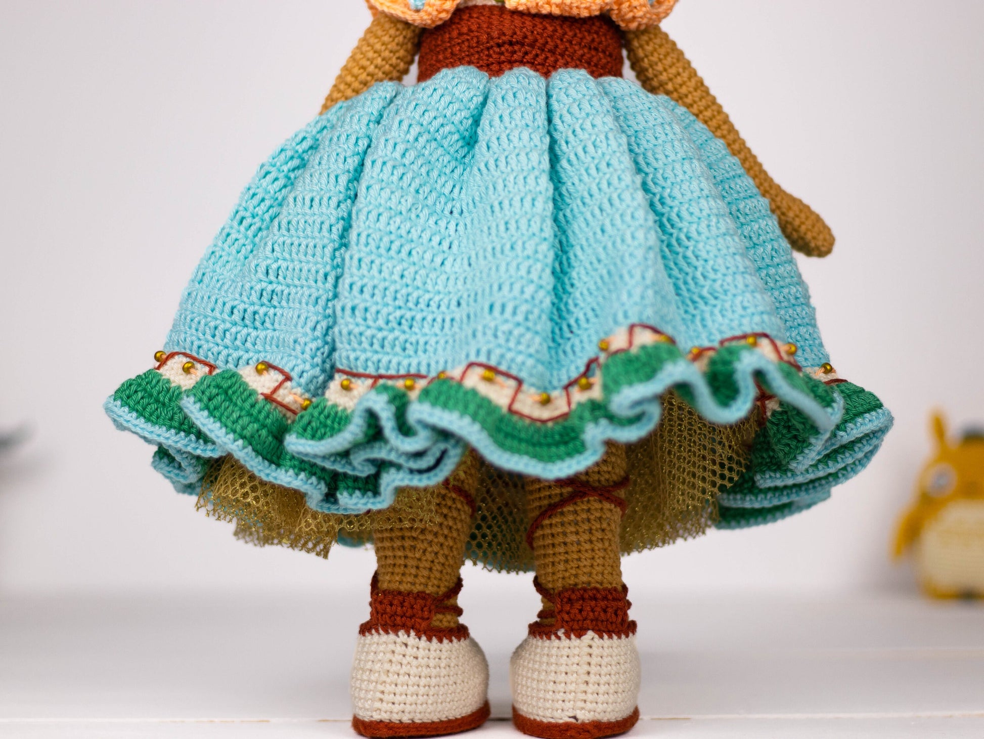 Africa America Doll, Black Crochet Doll, Crochet Amigurumi, Africa America Crochet Doll, Knitted Doll, Granddaughter Gift