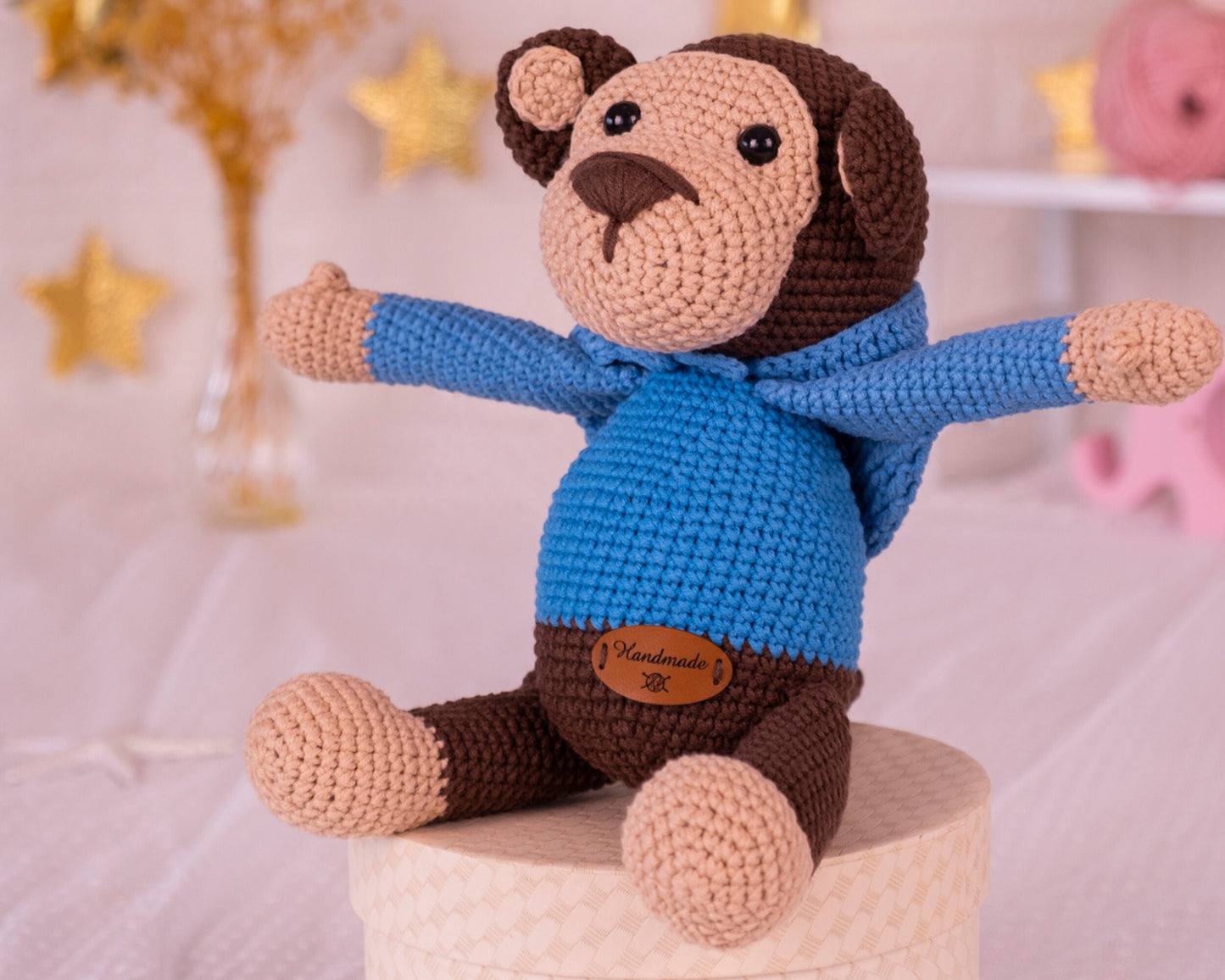 Crochet Monkey Plush, Amigurumi Monkey