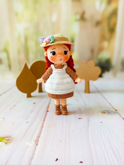 Anne of Green Gables Doll, Anne Shirley Doll, Crochet Dolls for Sale, Amigurumi Doll Finished, Handmade Doll for Girls, Hand Made Doll, Gift