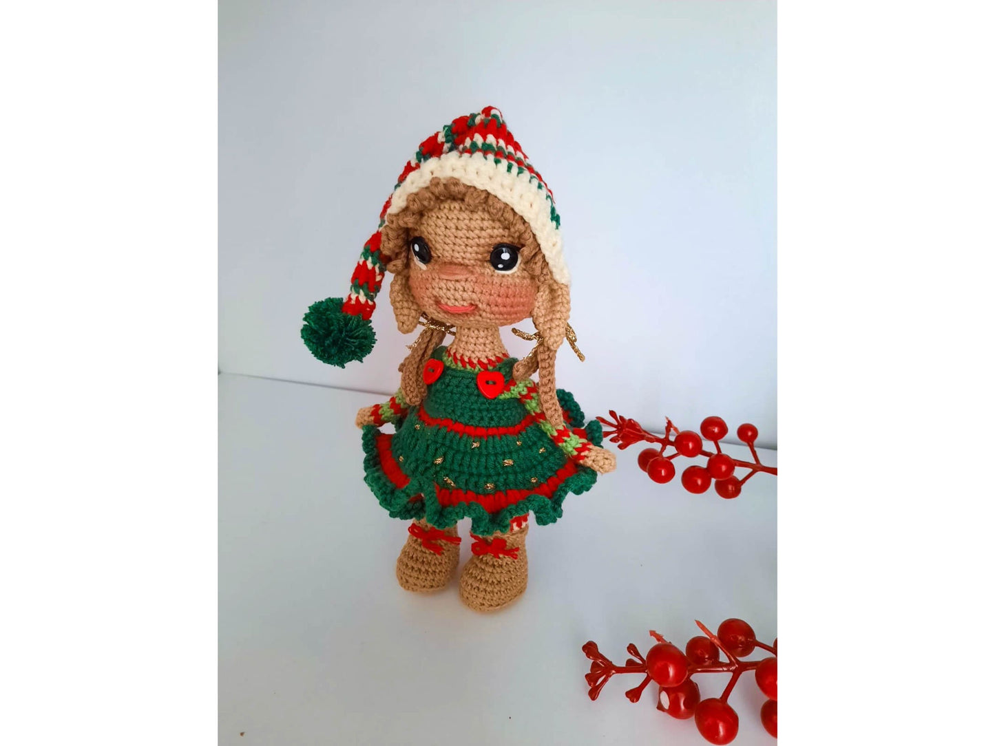 Handmade Crochet Elf Girl and Boy Plushies, Crochet Elf Boy and Girl Dolls