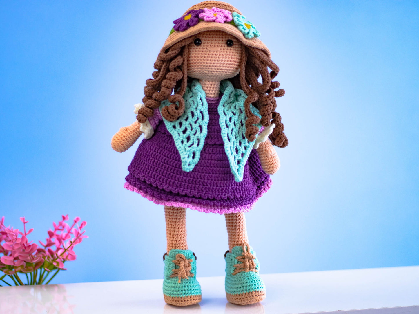 Cute Crochet Dolls with Dresses, Handmade Beautiful Amigurumi Dolls