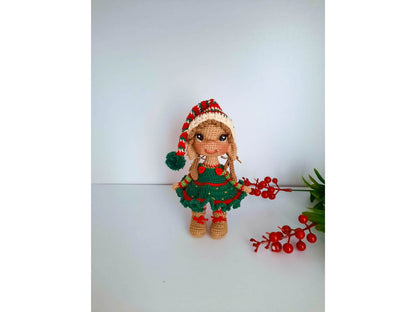 Handmade Crochet Elf Girl and Boy Plushies, Crochet Elf Boy and Girl Dolls