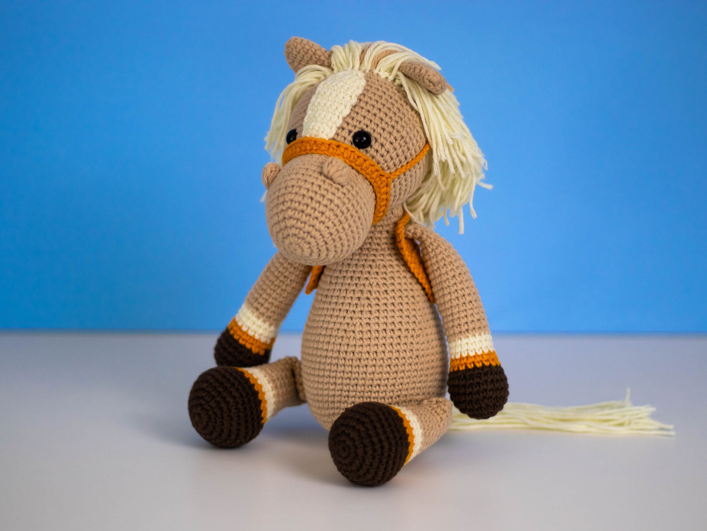 Crochet Horse Plush, Amigurumi Horse