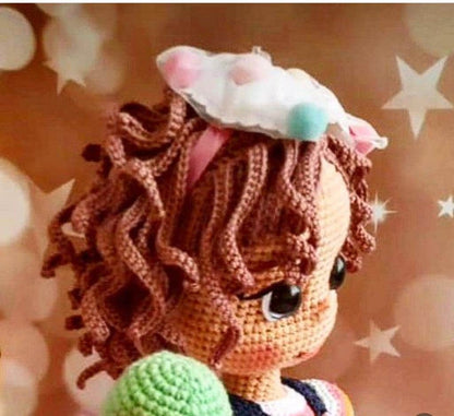 Amigurumi Doll Finished, Handmade Doll for Girl,Hand Knit