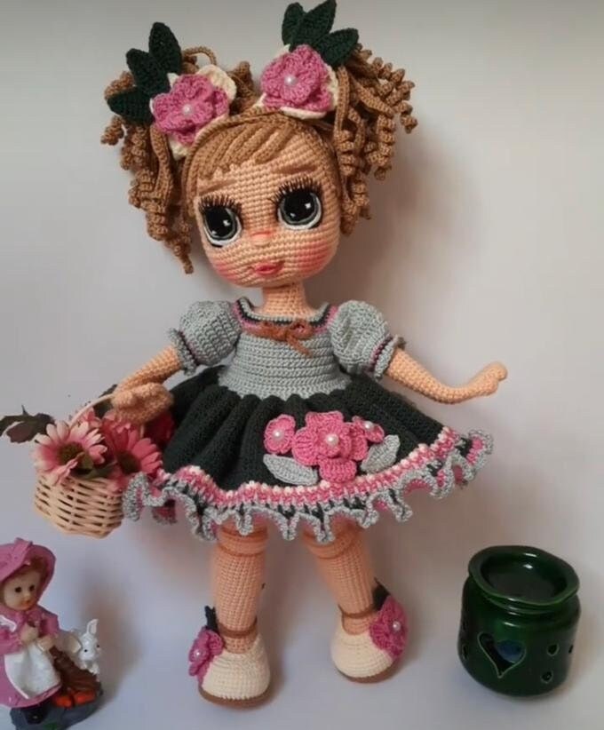 Crochet Doll Wilma, Doll for Sale, Knit Dolli Handmade Doll for Girls