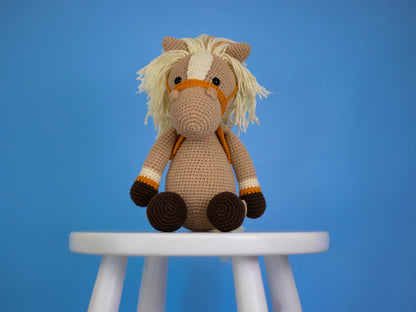Crochet Horse Plush, Amigurumi Horse