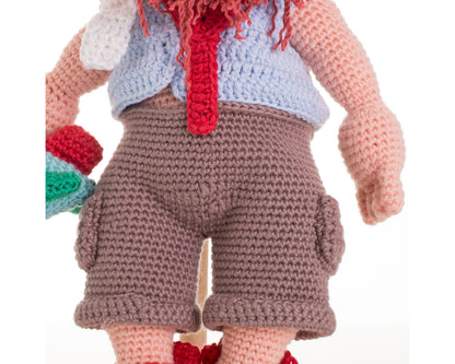 Crochet Doll Boy Pilot, Amigurumi Boy Doll, Knit Boy Doll, Toddler Gift
