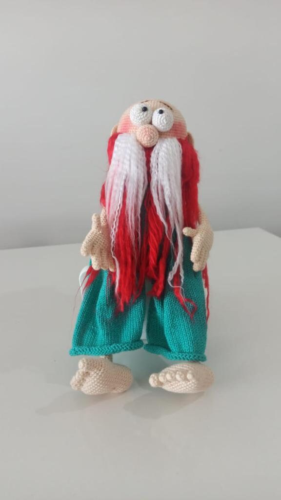 Grandpa doll, Crochet Doll for Sale Vintage, Knit Doll, Amigurumi