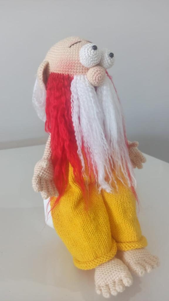 Grandpa doll, Crochet Doll for Sale Vintage, Knit Doll, Amigurumi