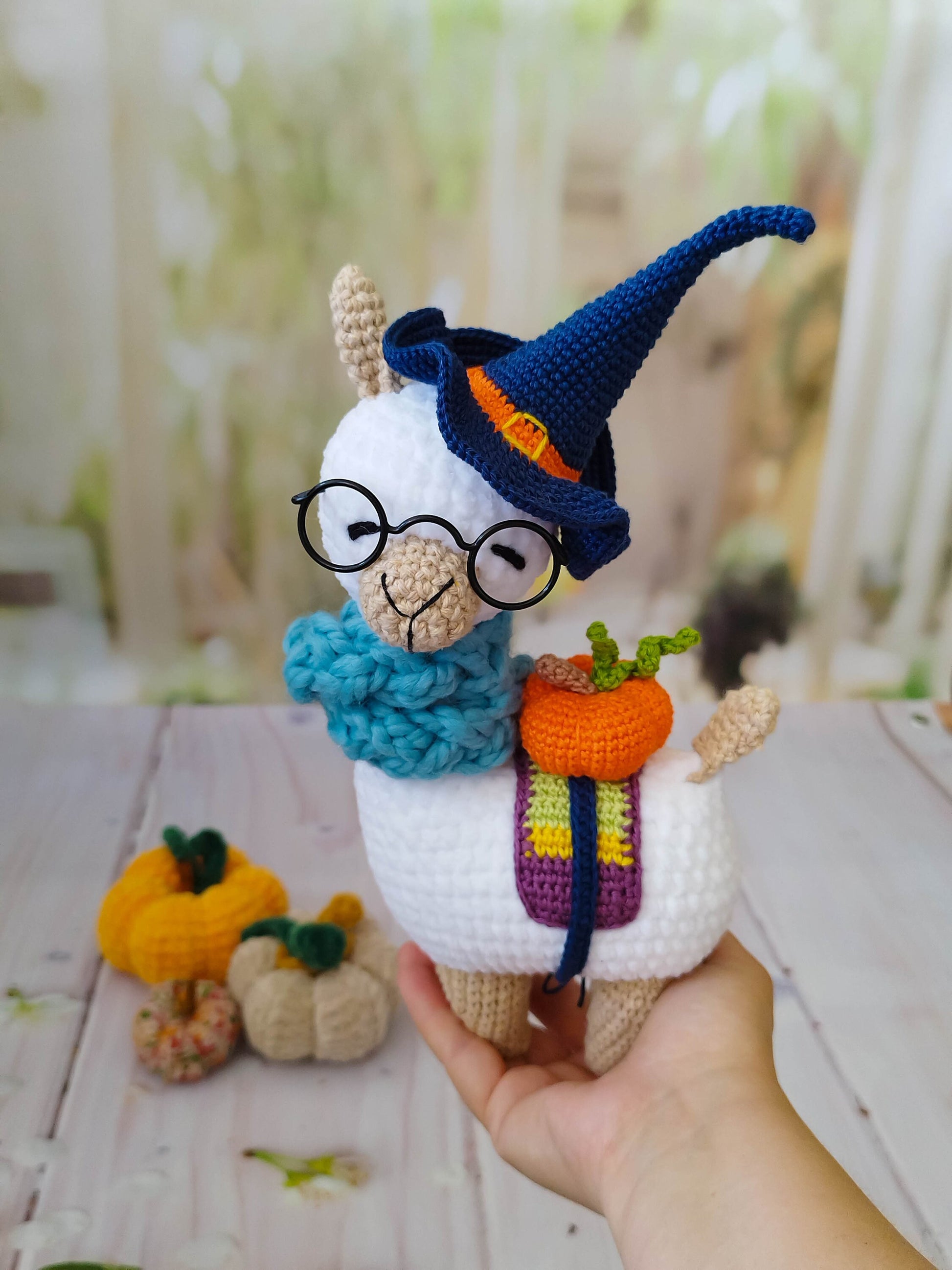Halloween Plush Crochet Llama, Halloween Crochet, Halloween Toy, Halloween Witch Doll, Witch Toy Llama, Halloween Decor Indoor, Llama Gifts