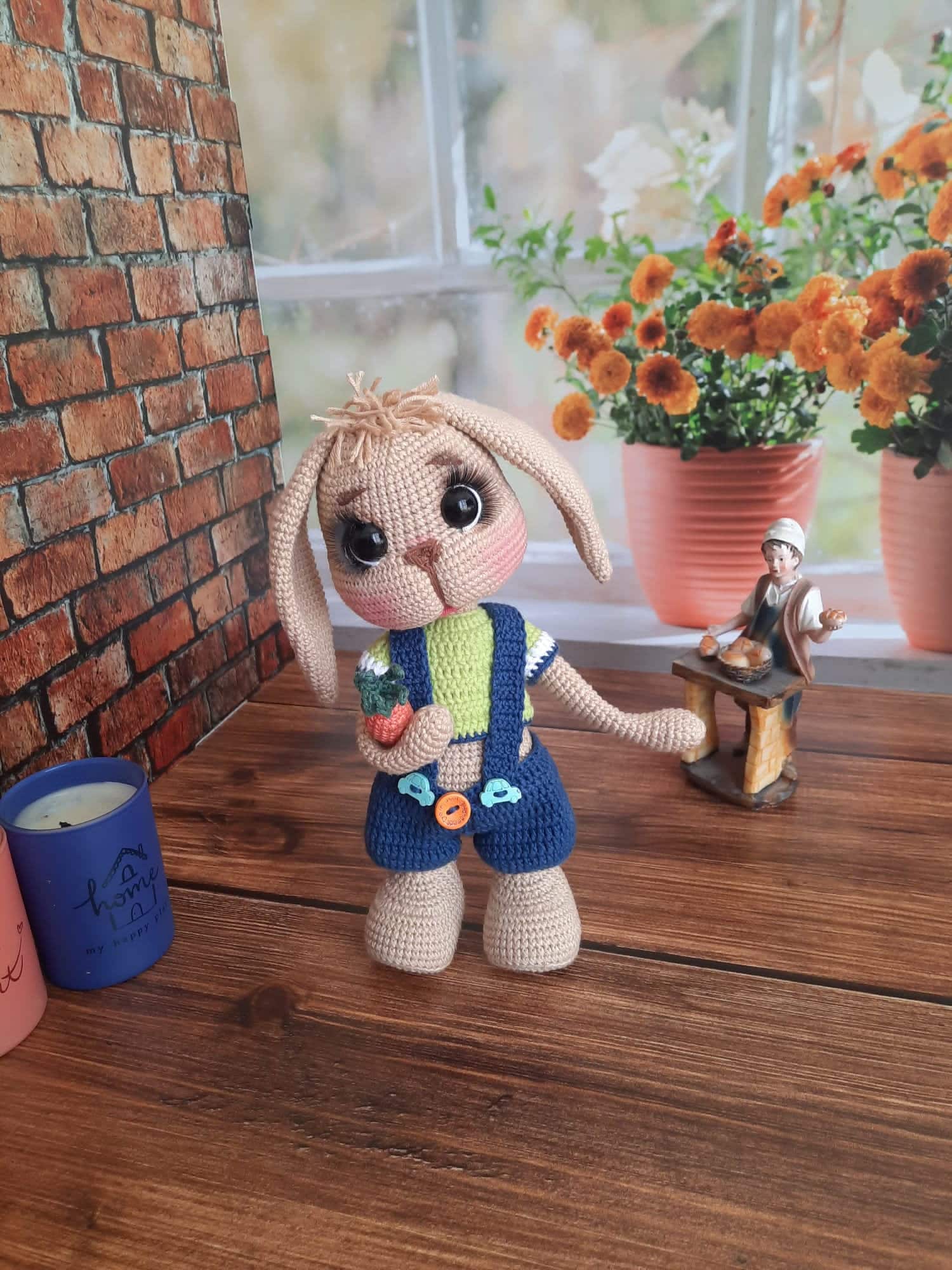 Amigurumi Bunny, Crochet Bunny Doll Plush, Crochet Rabbit Doll, Handmade Bunny Doll, Knit Bunny Plushie, Crochet Bunny Toy, Bunny Crochet