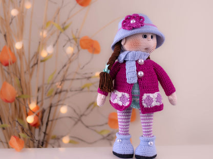 Amigurumi Doll Emma, Crochet Doll, Knitted Dolls, Crochet Doll Amigurumi