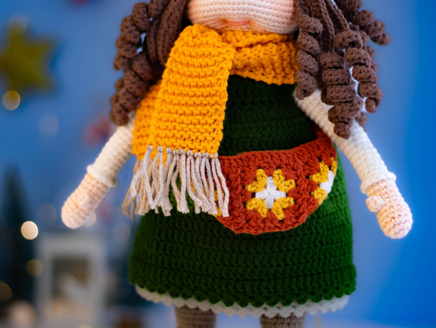 Amigurumi Doll Isabella, Crochet Doll, Daughter Gift, Knitted Dolls