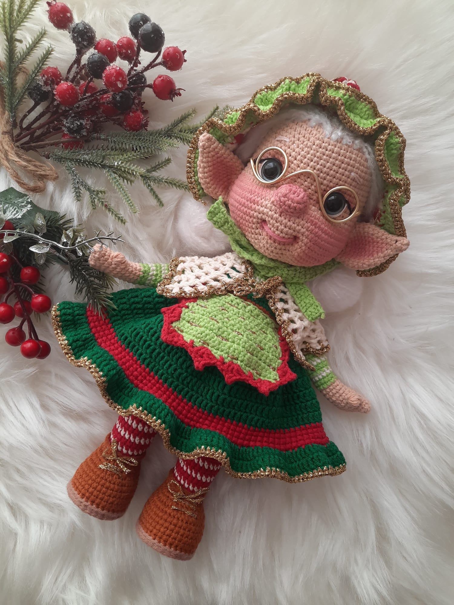 crochet girl doll, crochet doll for sale, finished amigurumi doll, knitted doll, boy handmade doll, handmade elf doll,