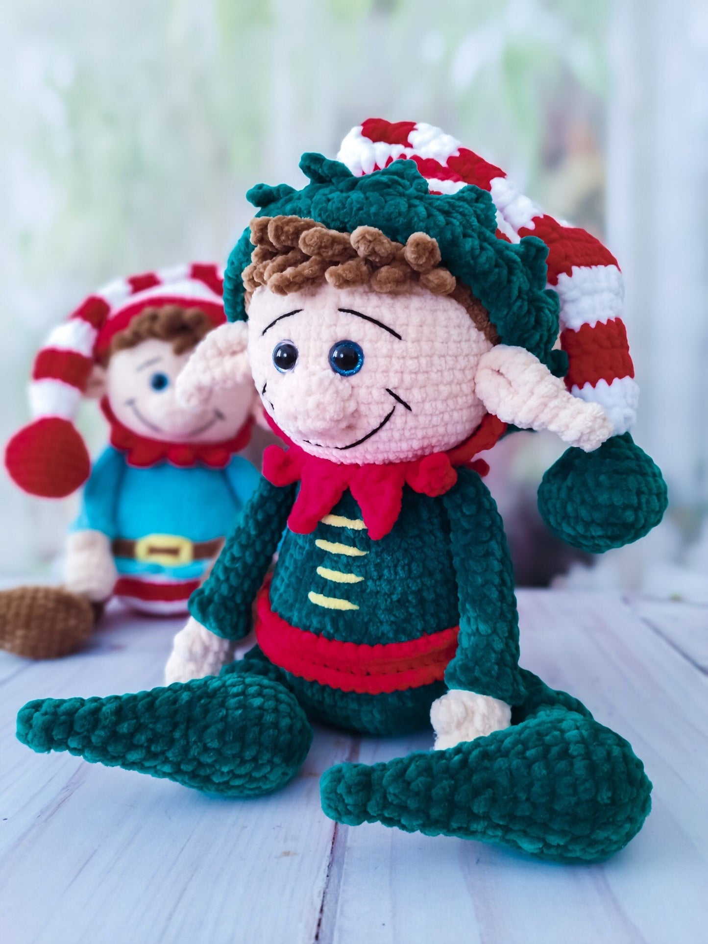 Elf Crochet, Stuffed Elf, Christmas Elf Dolls, Amigurumi Elf, Elf Decor, Elf Boy, Crochet Boy Doll, Christmas Doll, Grandson Gift Elf Plush