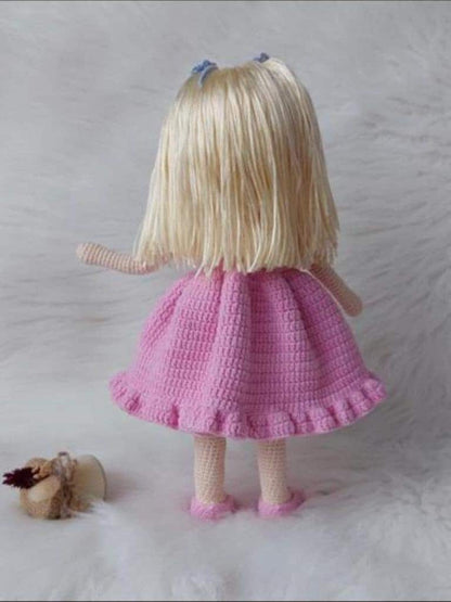 Handmade Doll for Girl, Hand Made Doll, Handknit Doll, Yarn Doll, Gift