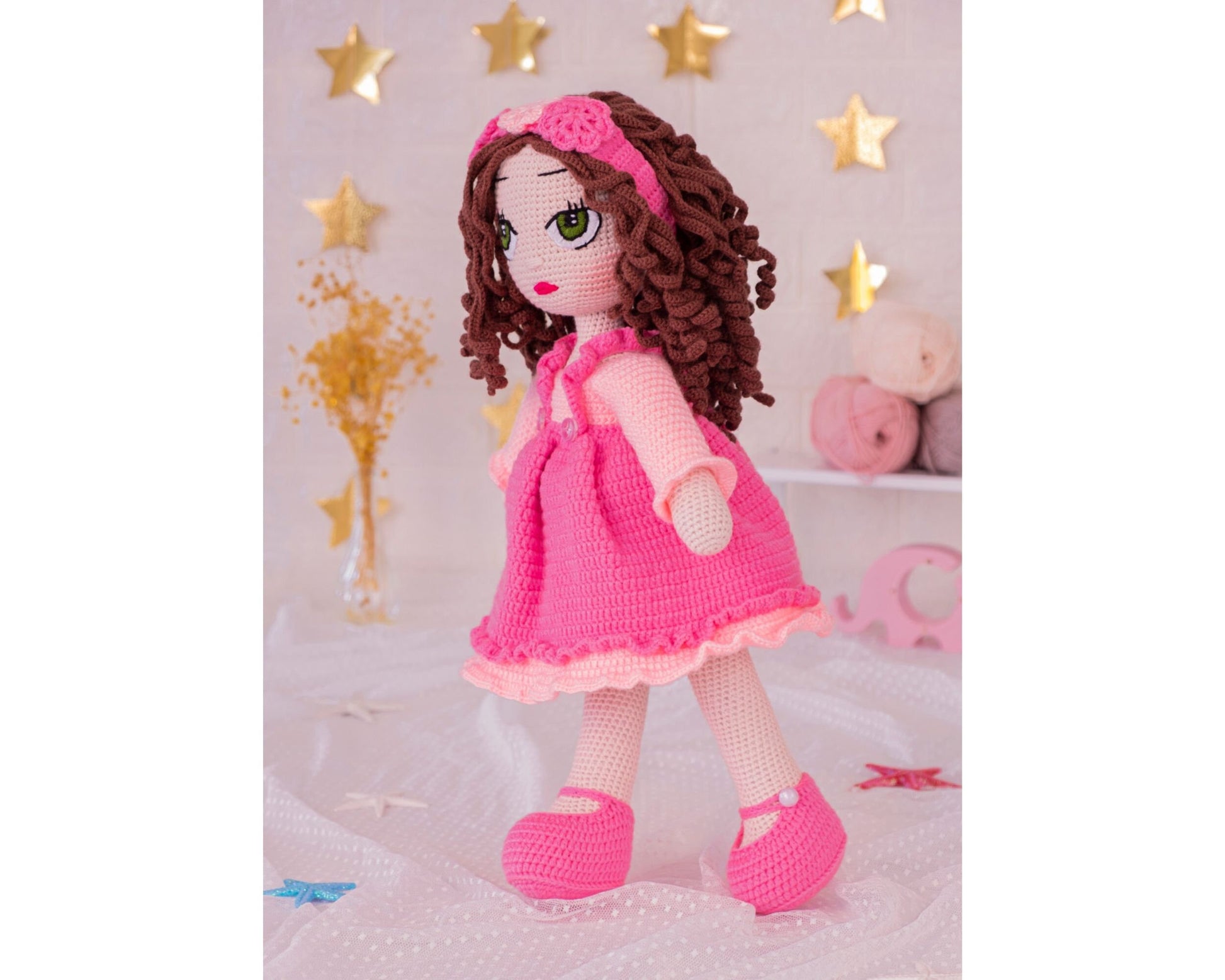 Crochet Doll, Amigurumi Doll for Sale, Handmade Doll, Finished Doll on Sale,Knit doll, Homemade Doll, Cute Birthday Gift for Girl