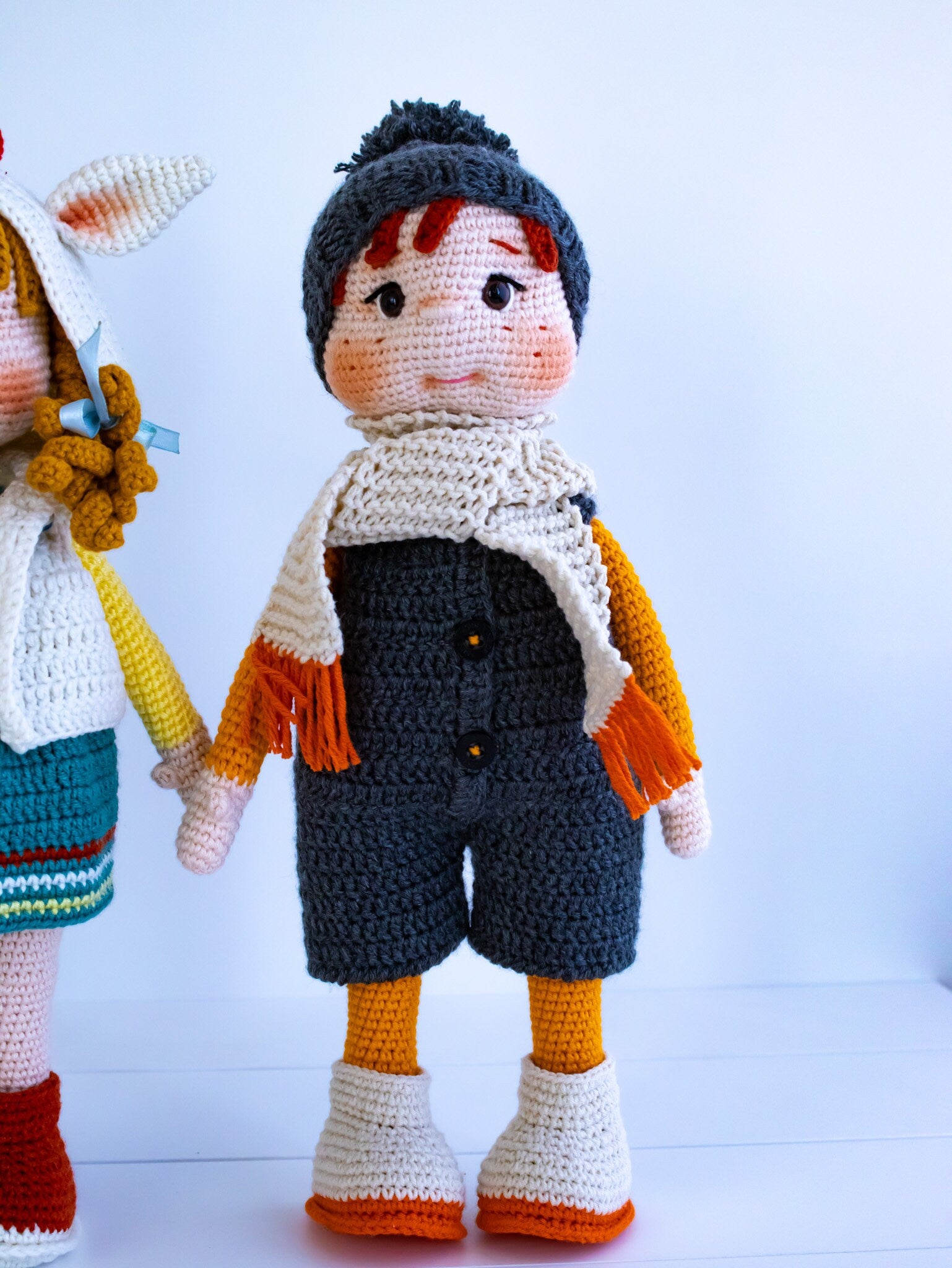 Crochet Boy Milo, Boy Doll, Amigurumi Doll, Knitted Doll, Best Christmas Gift, Granddaughter Gift, Handmade Doll, Yarn Dolls, Christmas Doll
